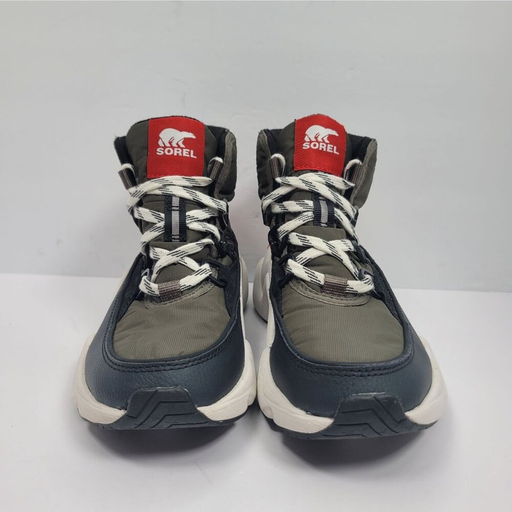 Sorel Kinetic Rnegd Women's Olive Black Waterproof Shoes NL4593-326 US Size 5.5 - Picture 3 of 10